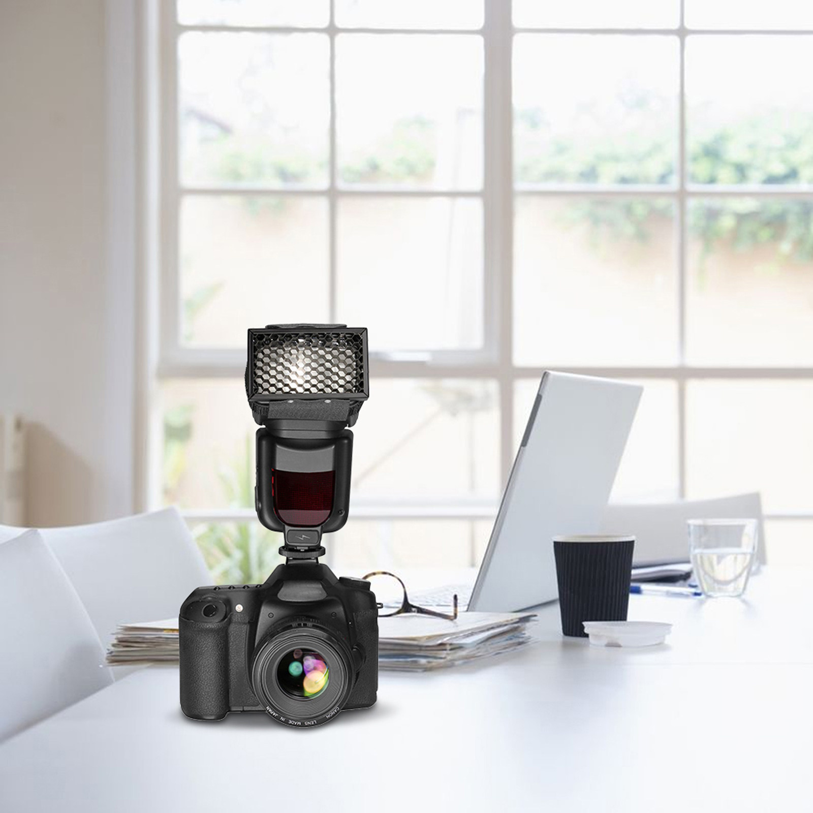 Photography Lighting Grid - Grelha de favo de mel para