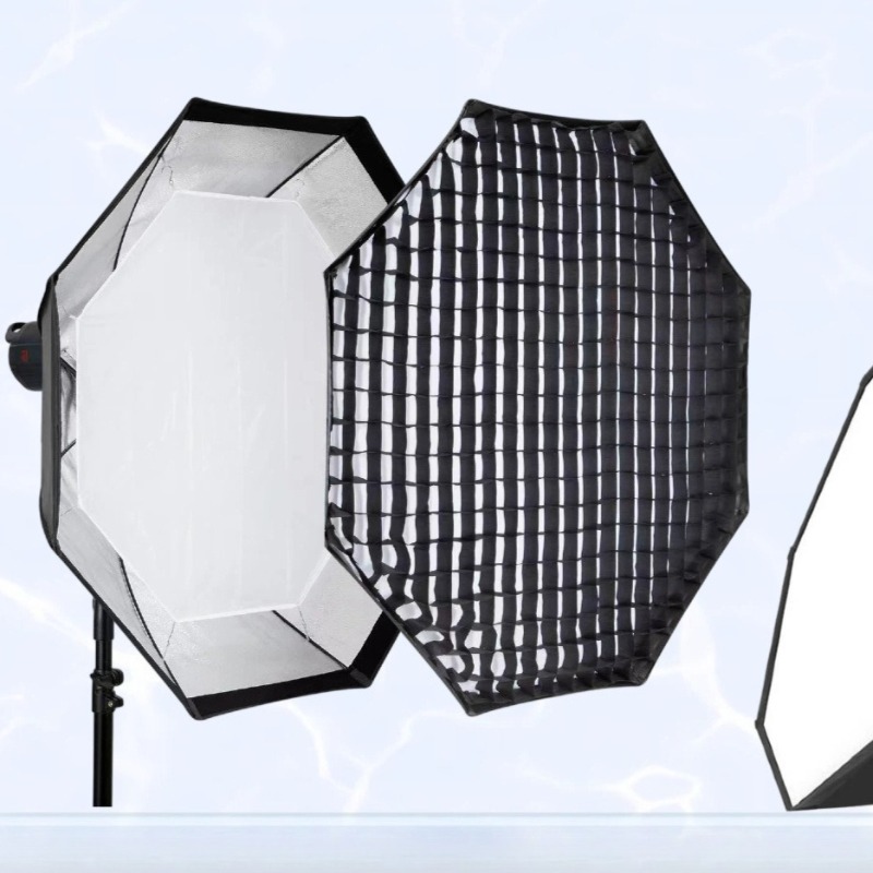 Photography Lighting Grid - Difusor de Luz Octogonal com Grelha
