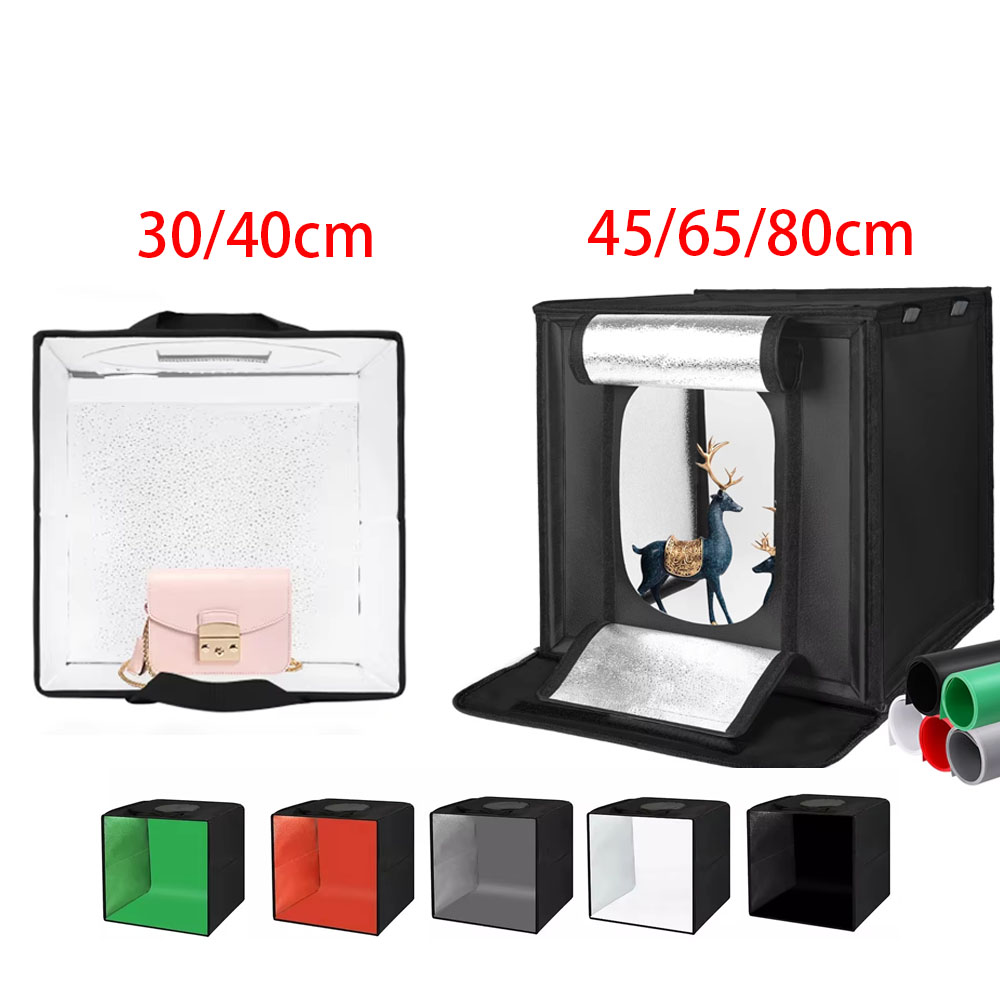 Photography Lighting Kit Portable - 30/40/45 65 80cm fotografia tenda foto