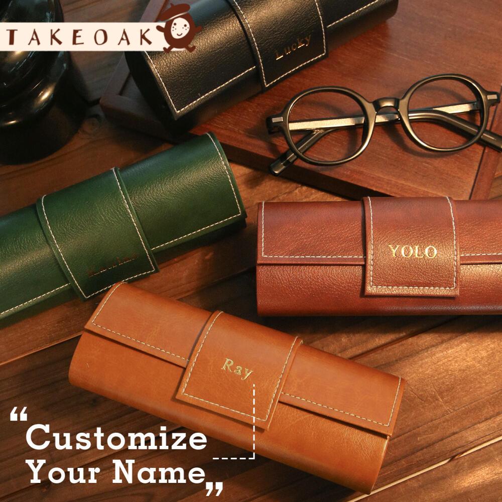 Vintage Photography Lighting - Estojo de Óculos de Couro Personalizado