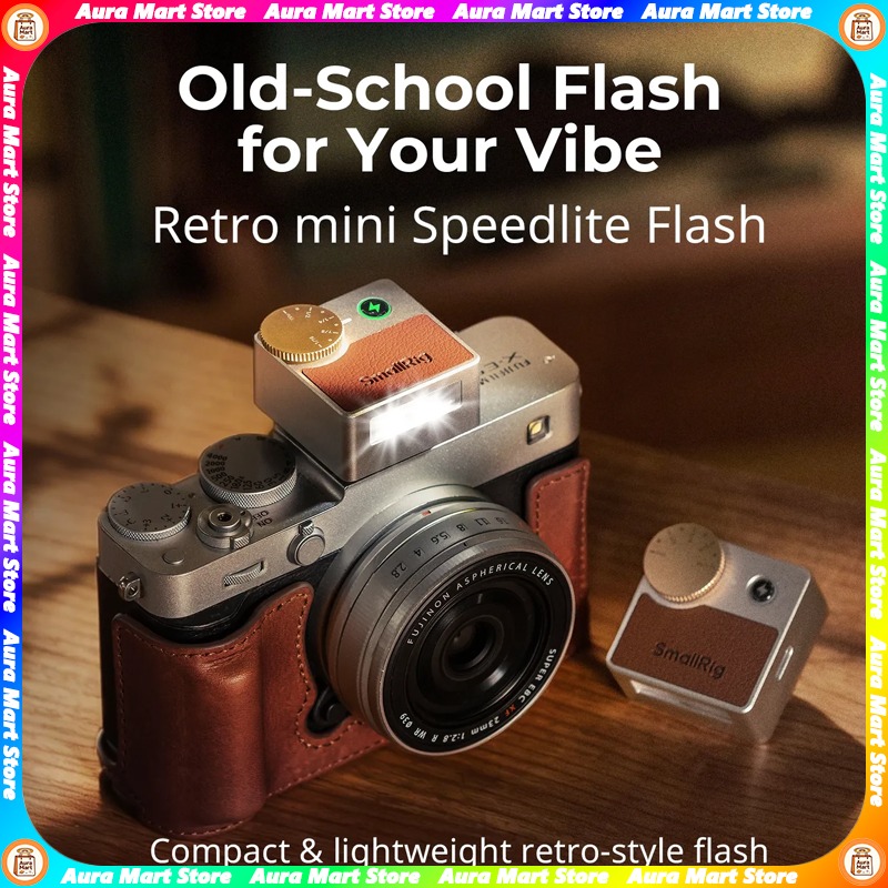 Flash Speedlite Retro Mini Sma - Photography Lighting Kit Portable avaliação e preço