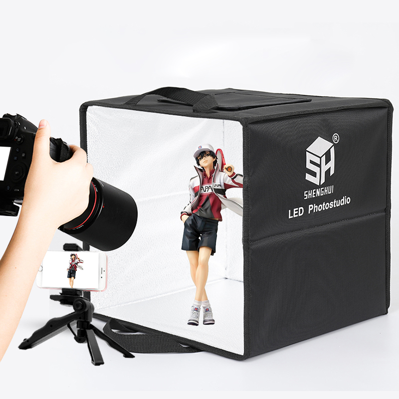 30cm fotografia mesa lightbox  - Photography Lighting Kit Portable avaliação e preço