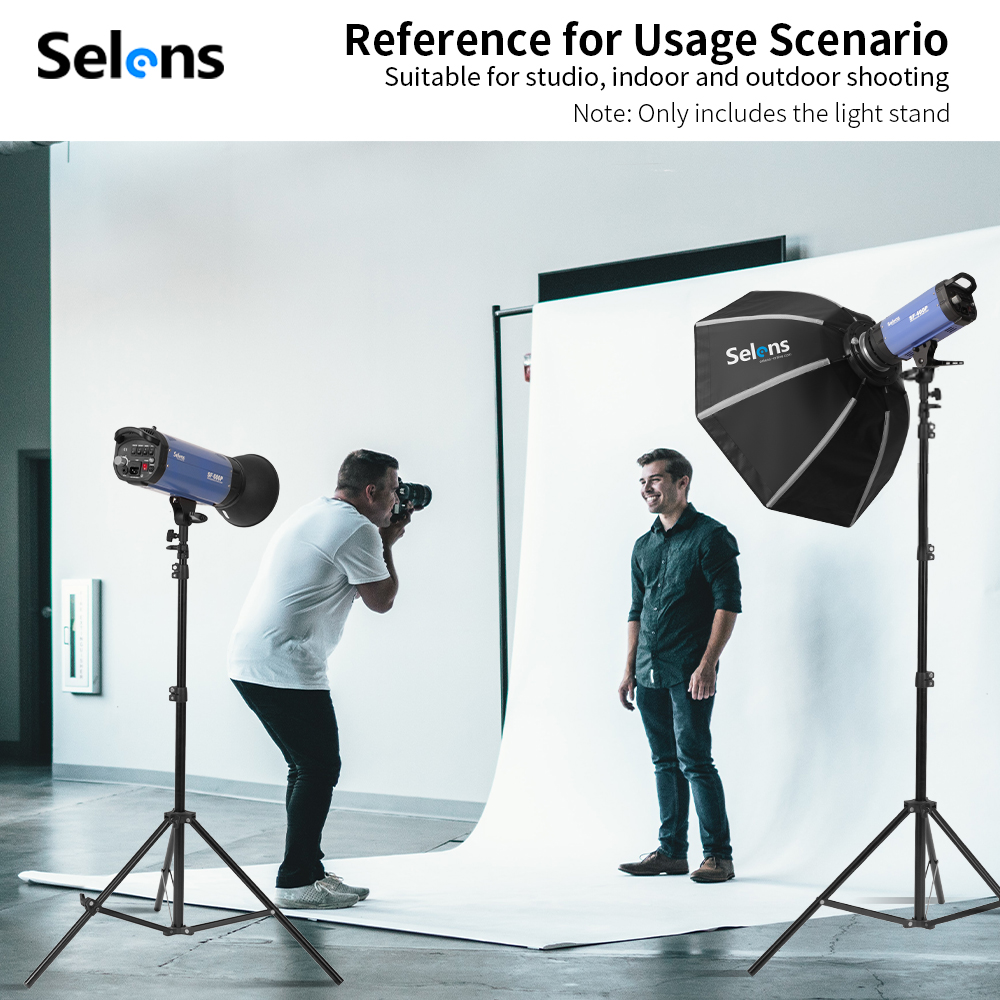 Tripé de Iluminação Selens 2.2 - Photography Lighting Softbox avaliação e preço