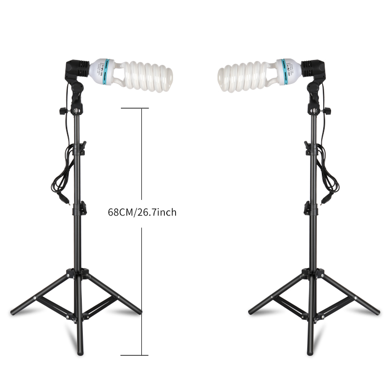 2 peças 135w 5500k fotografia  - Photography Lighting Kit Portable avaliação e preço