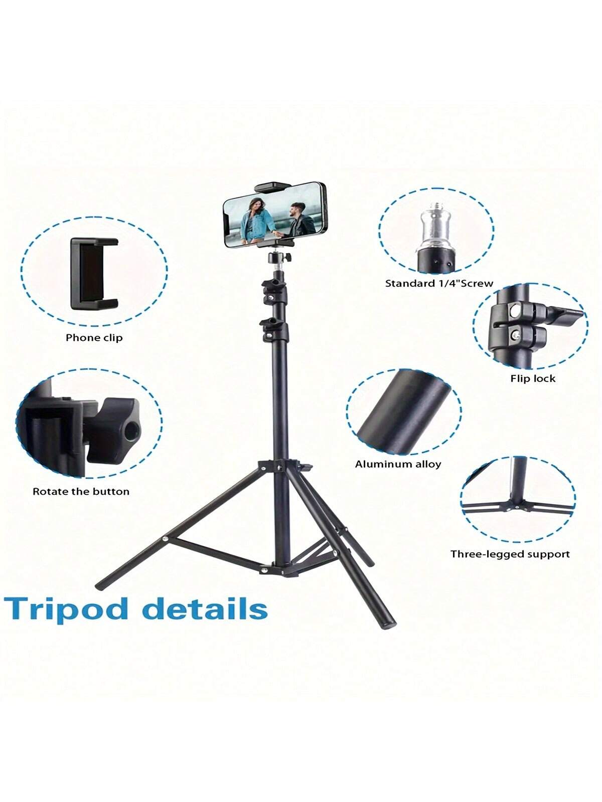 Tripé de chão para fotografia, - Photography Mobile Lighting avaliação e preço