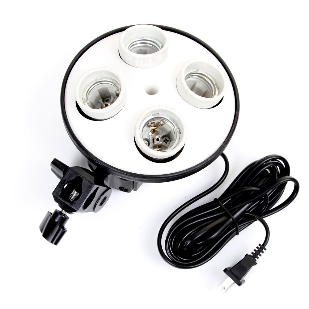 Suporte para lâmpada e27 4 em  - Photography Lighting Softbox avaliação e preço