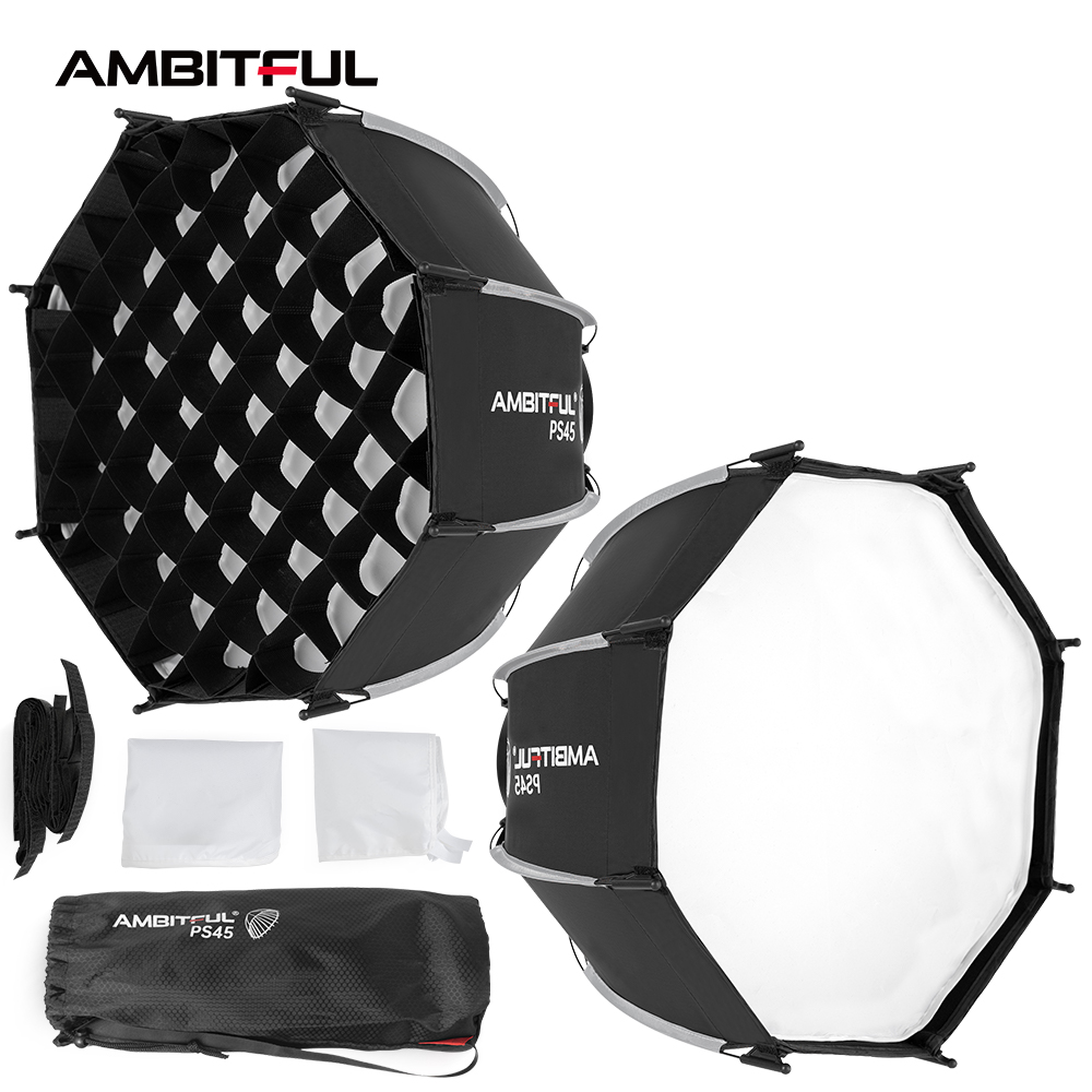 Mini Softbox Octogonal Ambitfu - Photography Lighting Grid avaliação e preço