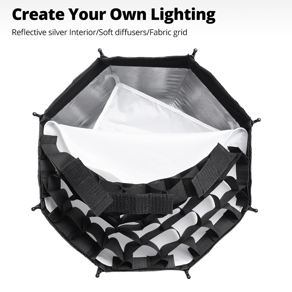 Mini Softbox Octogonal Ambitfu - Photography Lighting Grid avaliação e preço