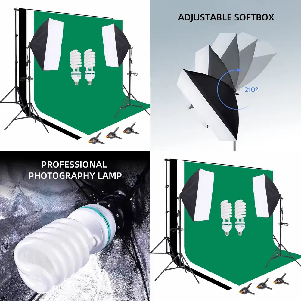 Equipamento de Estúdio Fotográ - Photography Lighting Kit Portable avaliação e preço