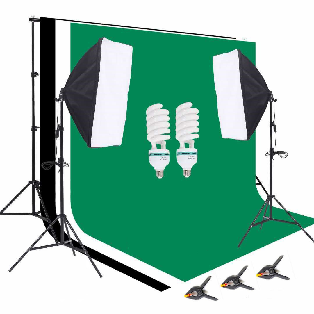 Equipamento de Estúdio Fotográ - Photography Lighting Kit Portable avaliação e preço
