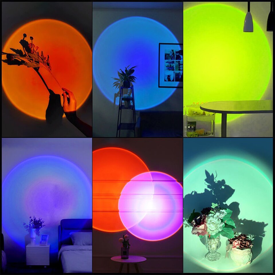 Zk40 led pôr do sol lâmpada ni - Photography Lighting Diy avaliação e preço