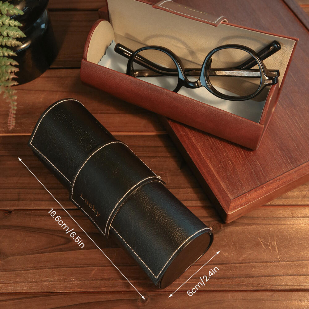 Estojo de Óculos de Couro Pers - Vintage Photography Lighting avaliação e preço