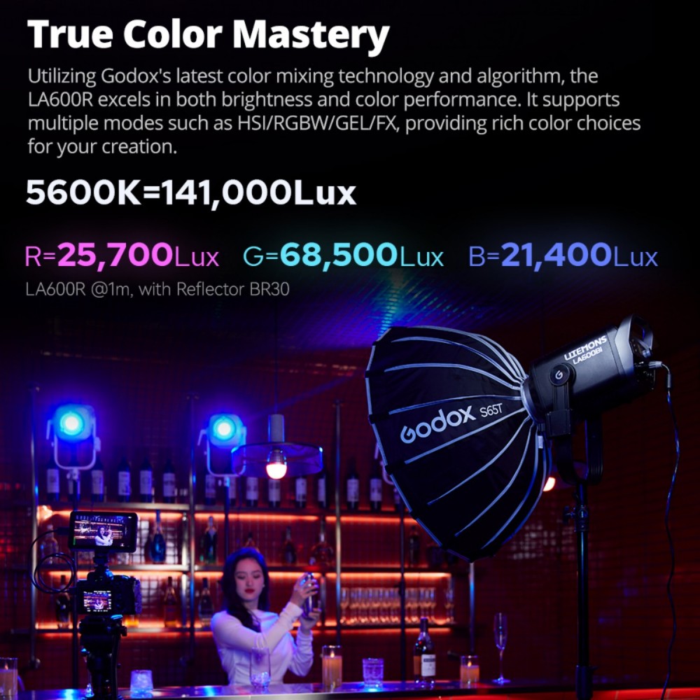 Luz LED Godox LITEMONS LA600Bi - Portrait Photography With Lighting avaliação e preço